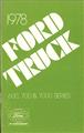 1978 Ford Medium Duty Truck Owner's Manual Original 600 700 7000