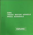 1978 GMC Truck Price Schedule Original