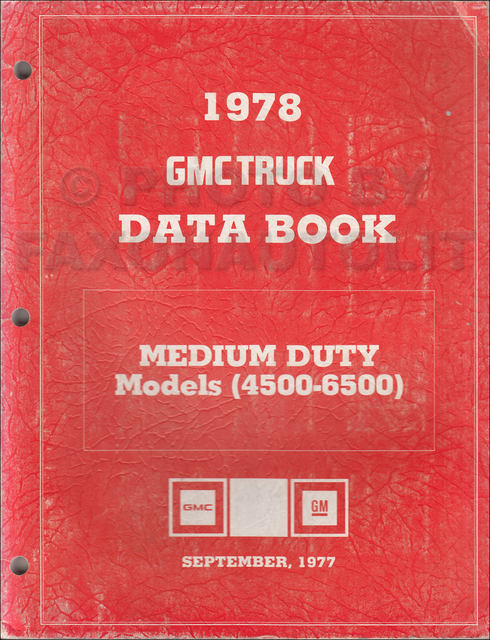 1978 GMC Medium Duty Data Book Original