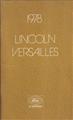1978 Lincoln Versailles Owner's Manual Original