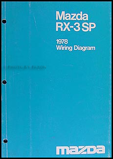 1978 Mazda RX-3 SP Original Wiring Diagram