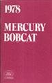 1978 Mercury Bobcat Owner's Manual Original