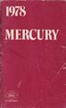 1978 Mercury Marquis and Grand Marquis Owner's Manual Original