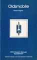 1978 Oldsmobile 5.7 Diesel Engine Owner's Manual Original Supplement