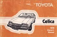 1978 Toyota Celica Owner's Manual Original No. 9732A