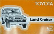 1978 Toyota Land Cruiser Owner's Manual Original 