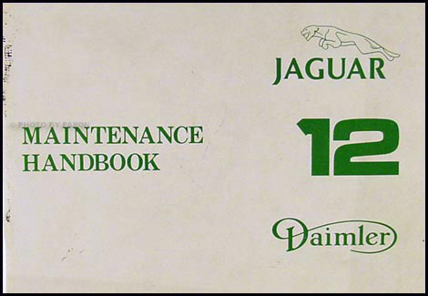 1979-1980 Jaguar XJ12 Series 3 Maintenance Handbook Original