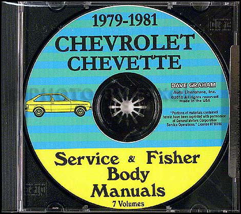 1979-1981 Chevrolet Chevette Shop Manuals on CD