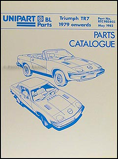 1979-1982 Triumph TR7 Parts Book Reprint