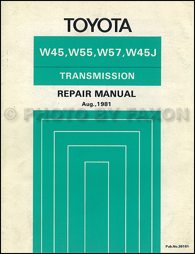 1979-1983 Toyota Corona & Celica Manual Transmission Repair Manual Original