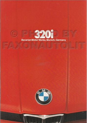 1979 BMW 320i Sales Brochure Original