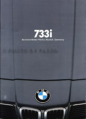 1979 BMW 733i Sales Brochure Original