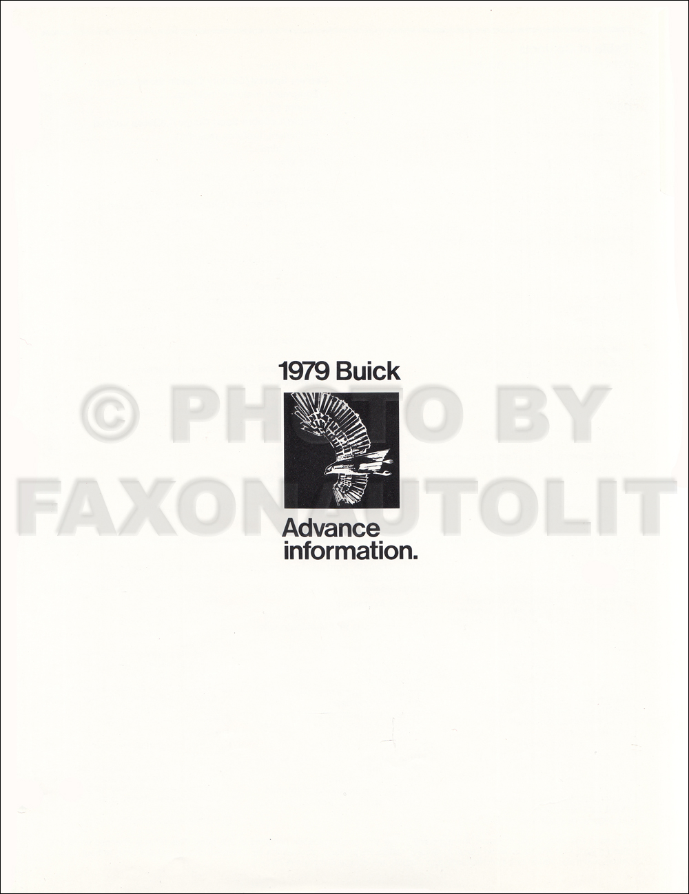 1979 Buick Advance Selling Dealer Album Original