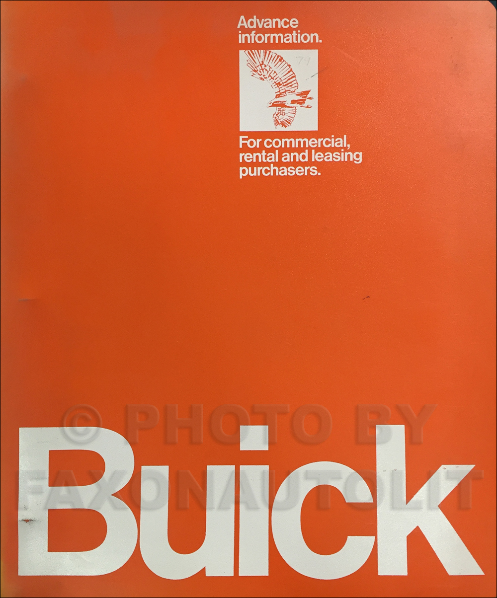 1979 Buick Fleet Buyers Guide Original Dealer Album