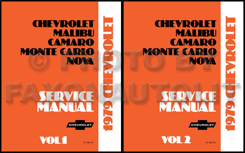 1979 Chevy Car Repair Shop Manual Reprint