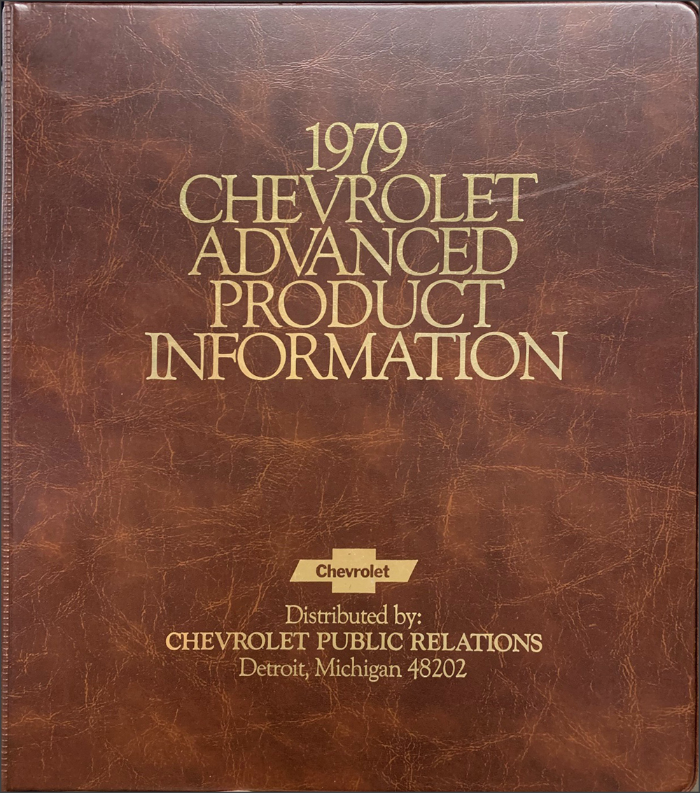 1979 Chevrolet Advance Data Book Original