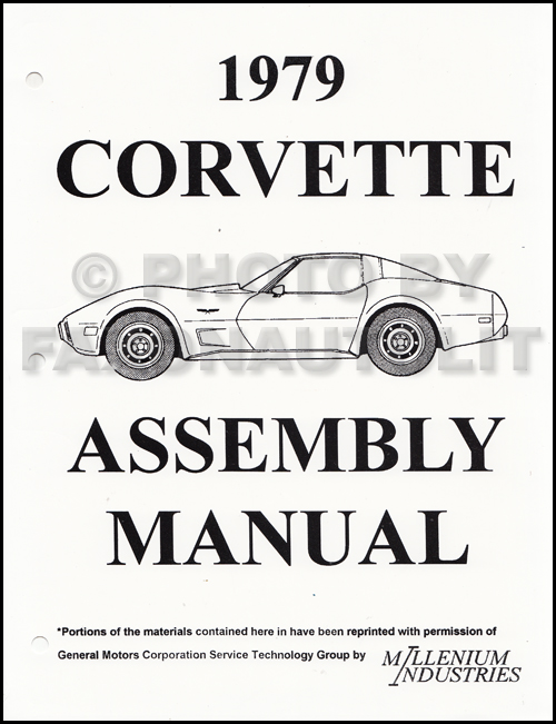 thumbnail image 2 of 1979 Corvette Factory Assembly Manual – Original Style Reprint With Exploded Parts Diagrams (3-Hole Binder) 2 of 5