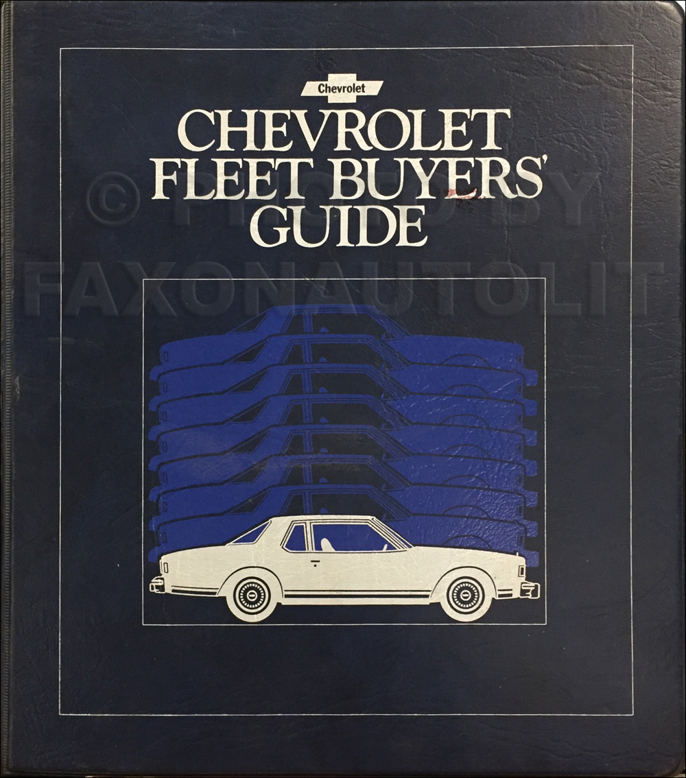 1979 Chevrolet Fleet Buyer's Guide Dealer Album Original