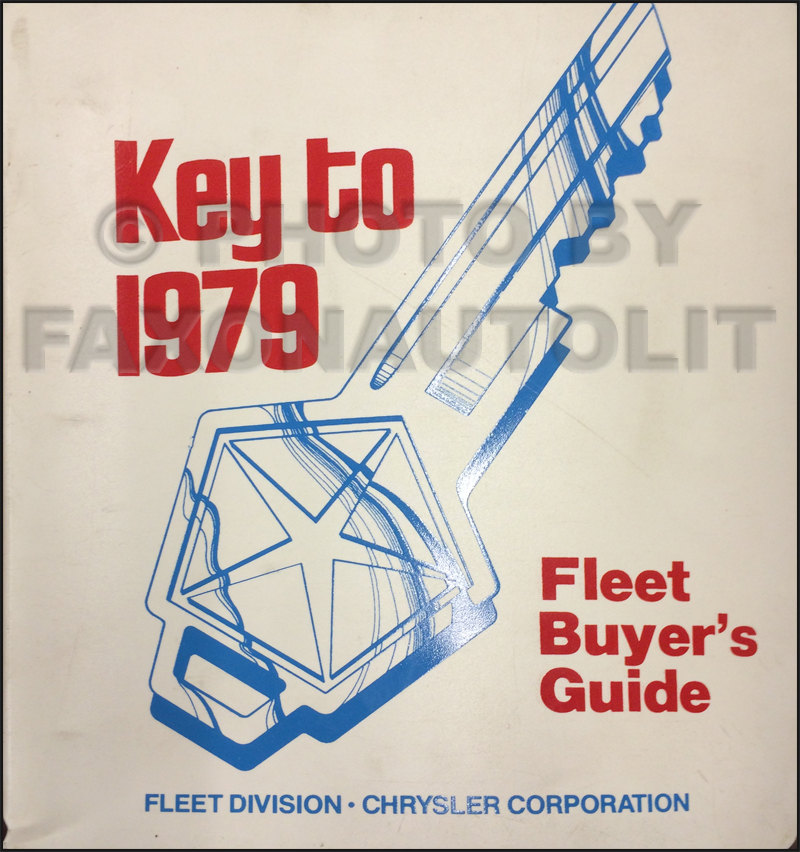 1979 Chrysler Plymouth Dodge Fleet Buyer's Guide Original