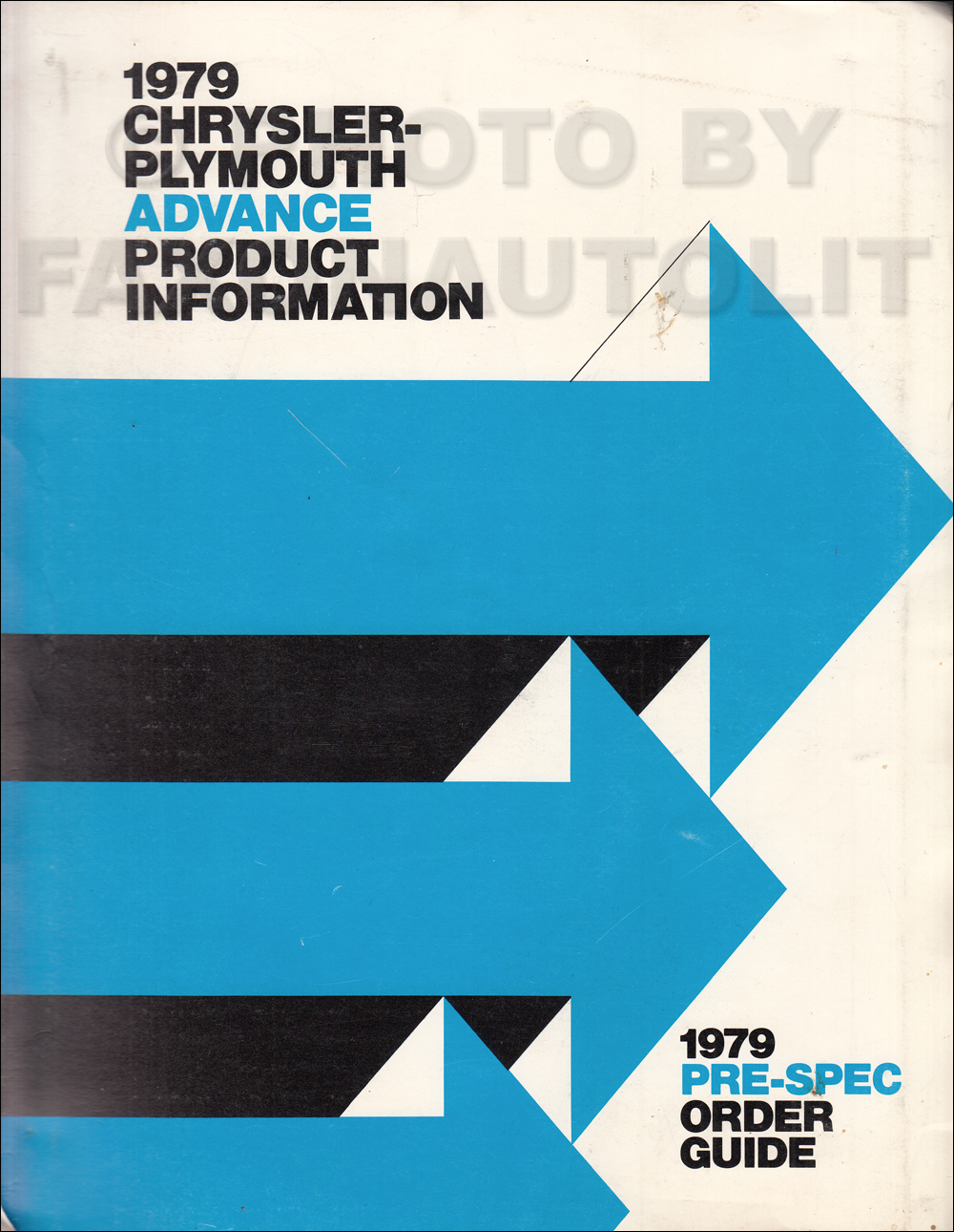 1979 Chrysler Plymouth Advance Color and Upholstery Dealer Album Original Data Book