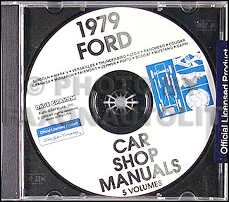 1979 Ford Lincoln Mercury CD-ROM Shop Manual for all cars 79