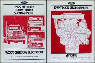 1979 Ford Medium & Heavy Truck Repair Manual 2 Volume Set Original