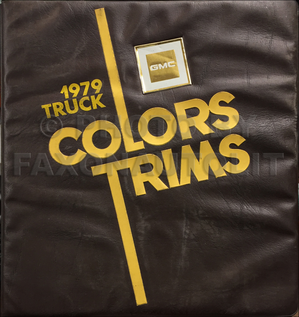 1979 GMC Color & Upholstery Dealer Album Original
