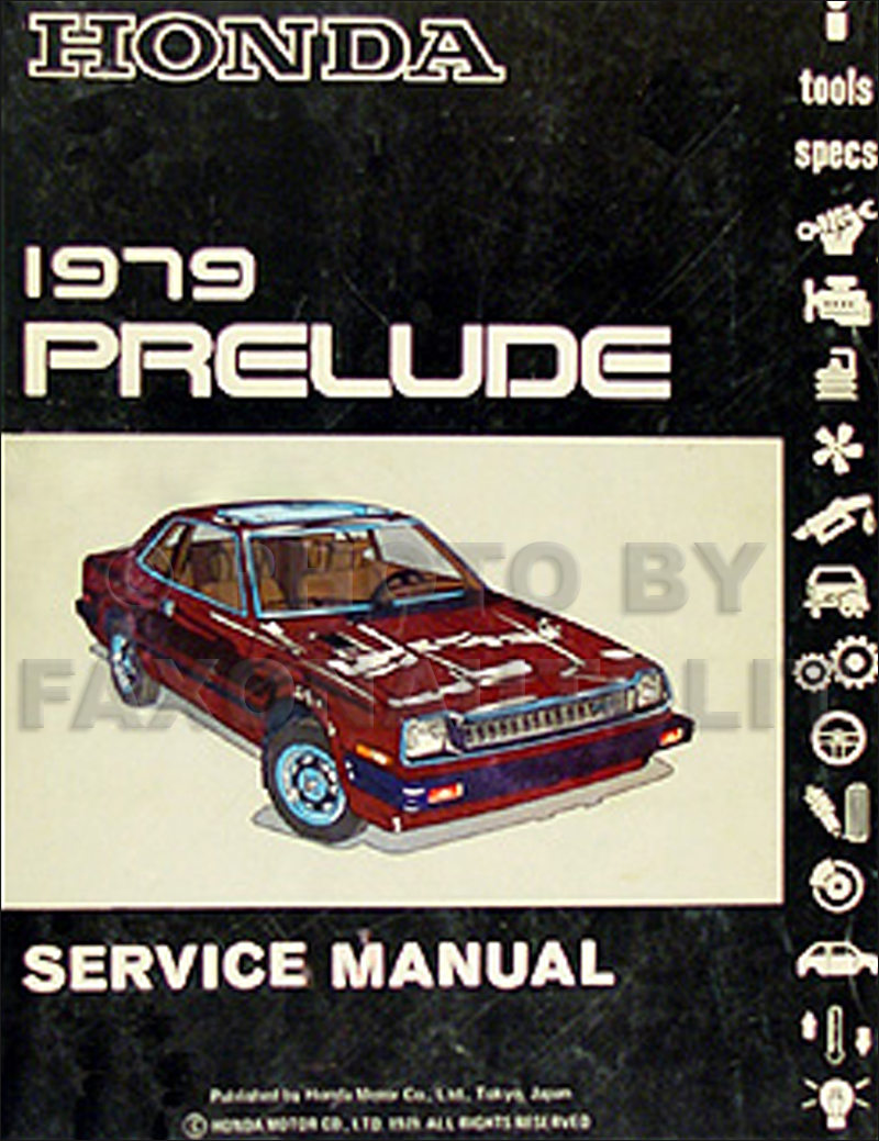 1979 Honda Prelude Repair Manual Original 
