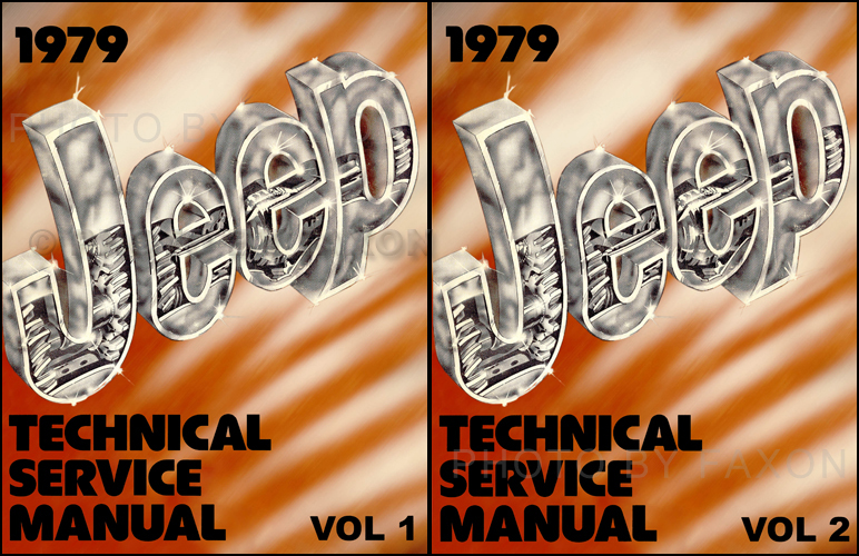 1979 Jeep Shop Manual Reprint- All models 2 Volume Set 