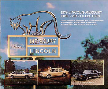 1979 Lincoln Accessory Brochure Mark V Town Car Continental Versailles Mercury 