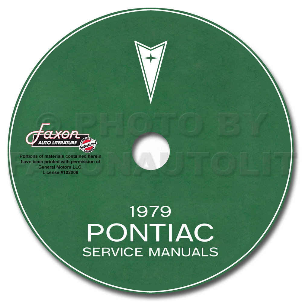 1978-1979 Pontiac Shop Manual and Body Manual on CD-ROM 