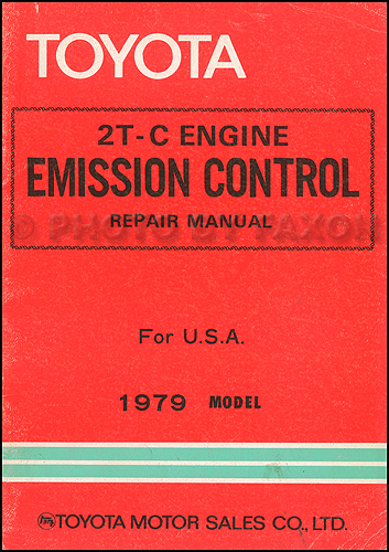 1979 Toyota Corolla Emission Control Repair Shop Manual Original