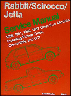1980-1983 VW Rabbit, Scirocco, Jetta and Pickup Bentley Repair Manual 