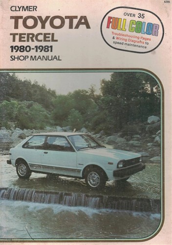  Clymer Shop Manual Toyota Tercel 1980-1981