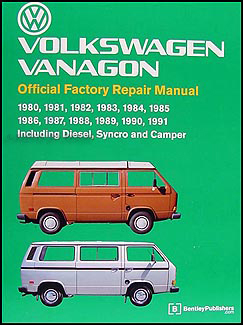 1980-1991 VW Vanagon Bentley Repair Shop Manual