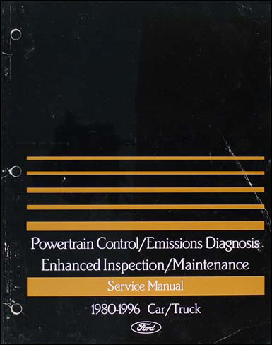 1980-1996 Ford Enhanced Inspection Emissions Diagnosis Manual Original