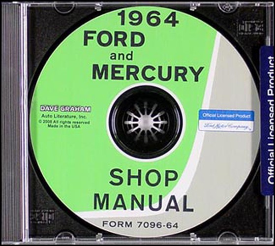 1964 Ford Galaxie & Mercury Big Car Shop Manual CD 