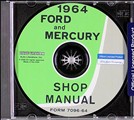 1964 Ford Galaxie & Mercury Big Car Shop Manual CD 