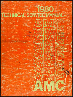1980 AMC Shop Manual Original 80 Pacer Spirit AMX Concord Eagle