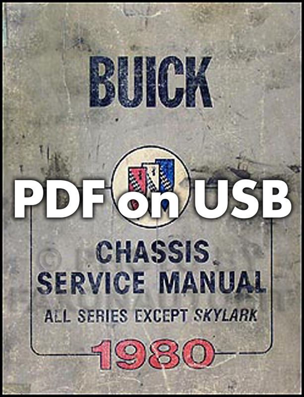 1980 Buick Shop Manual CD-ROM 