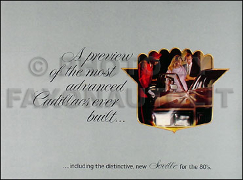 1980 Cadillac Preview the Most Advanced Original Sales Catalog