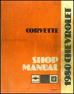 1980 Corvette Shop Manual Original 