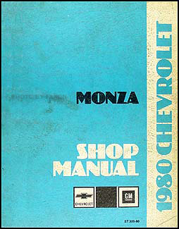 1980 Chevy Monza Repair Manual Original 