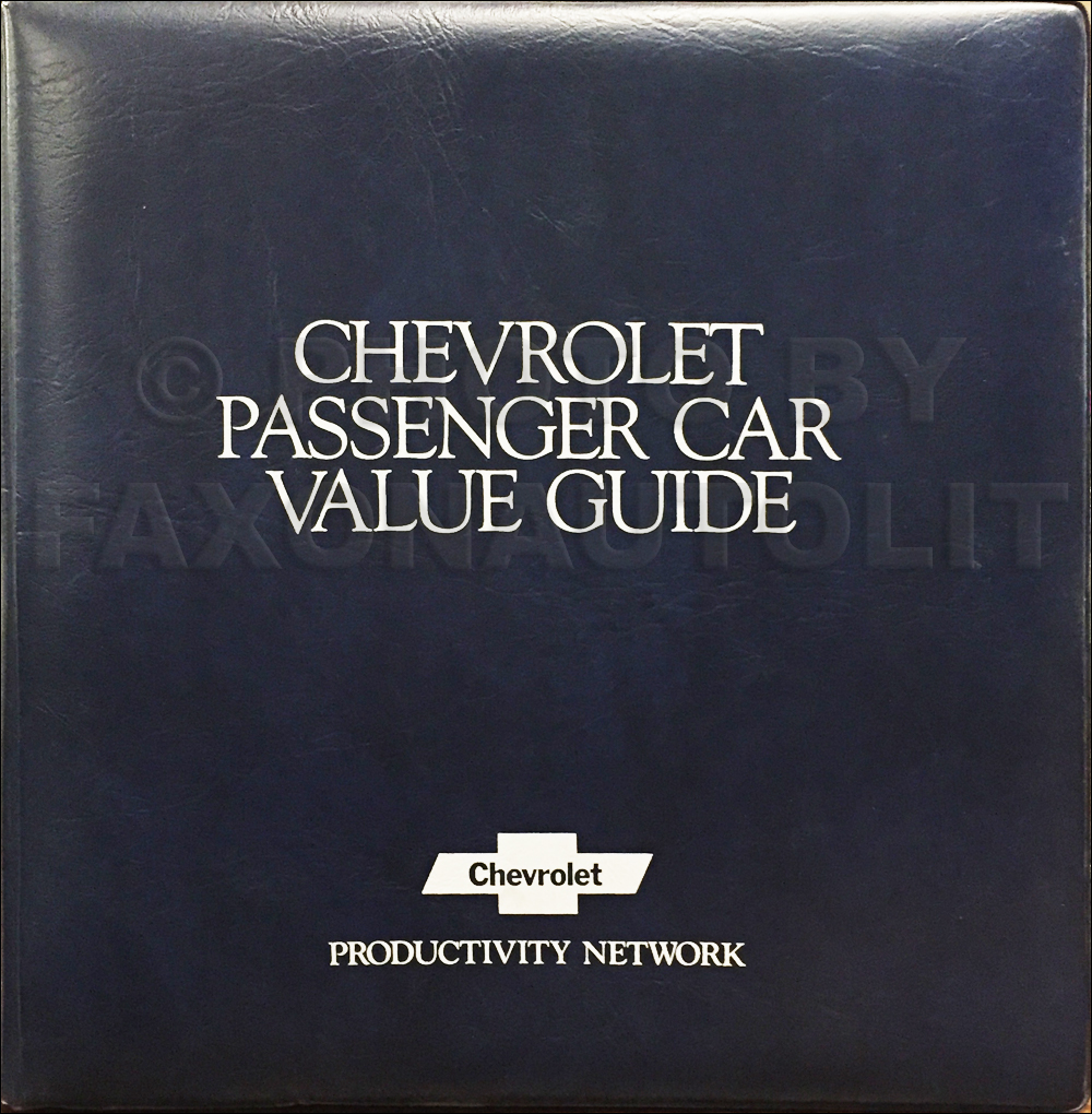 1980 Chevrolet Car Color & Upholstery Dealer Album/Data Book Original