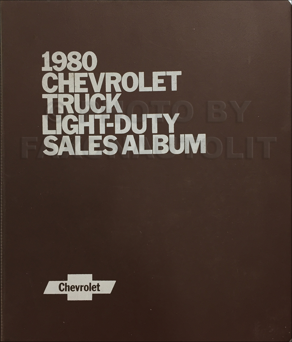 1980 Chevrolet Light Truck Sales Album Color and Upholstery Dealer Book Original