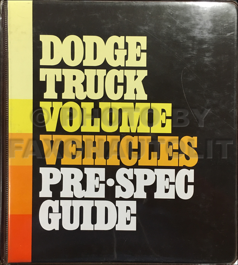 1980 Dodge Truck Ordering Guide Original