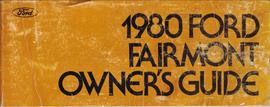1980 Ford Fairmont Owner's Manual Original