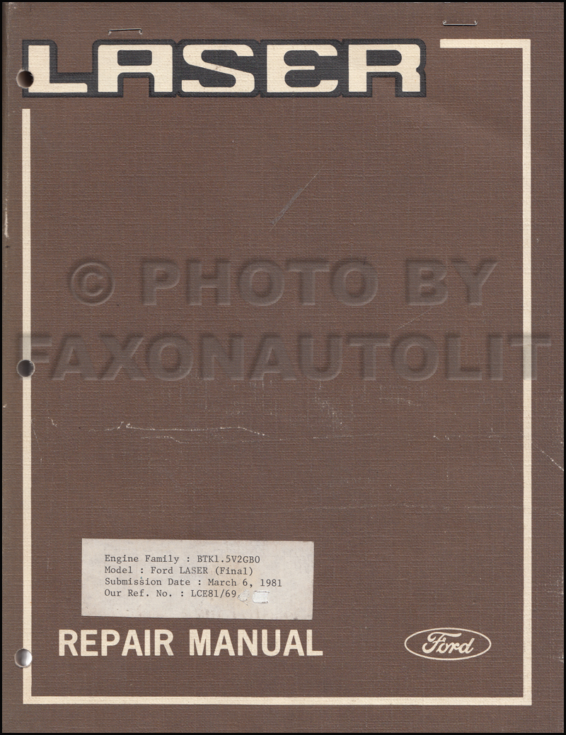 1980 Ford Laser Repair Shop Manual Original