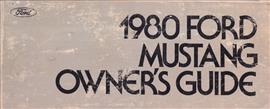 1980 Ford Mustang Owner's Manual Original