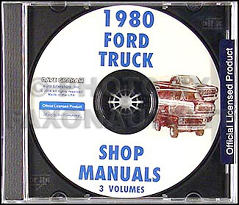 1980 Ford Truck and Van Repair Manual CD
